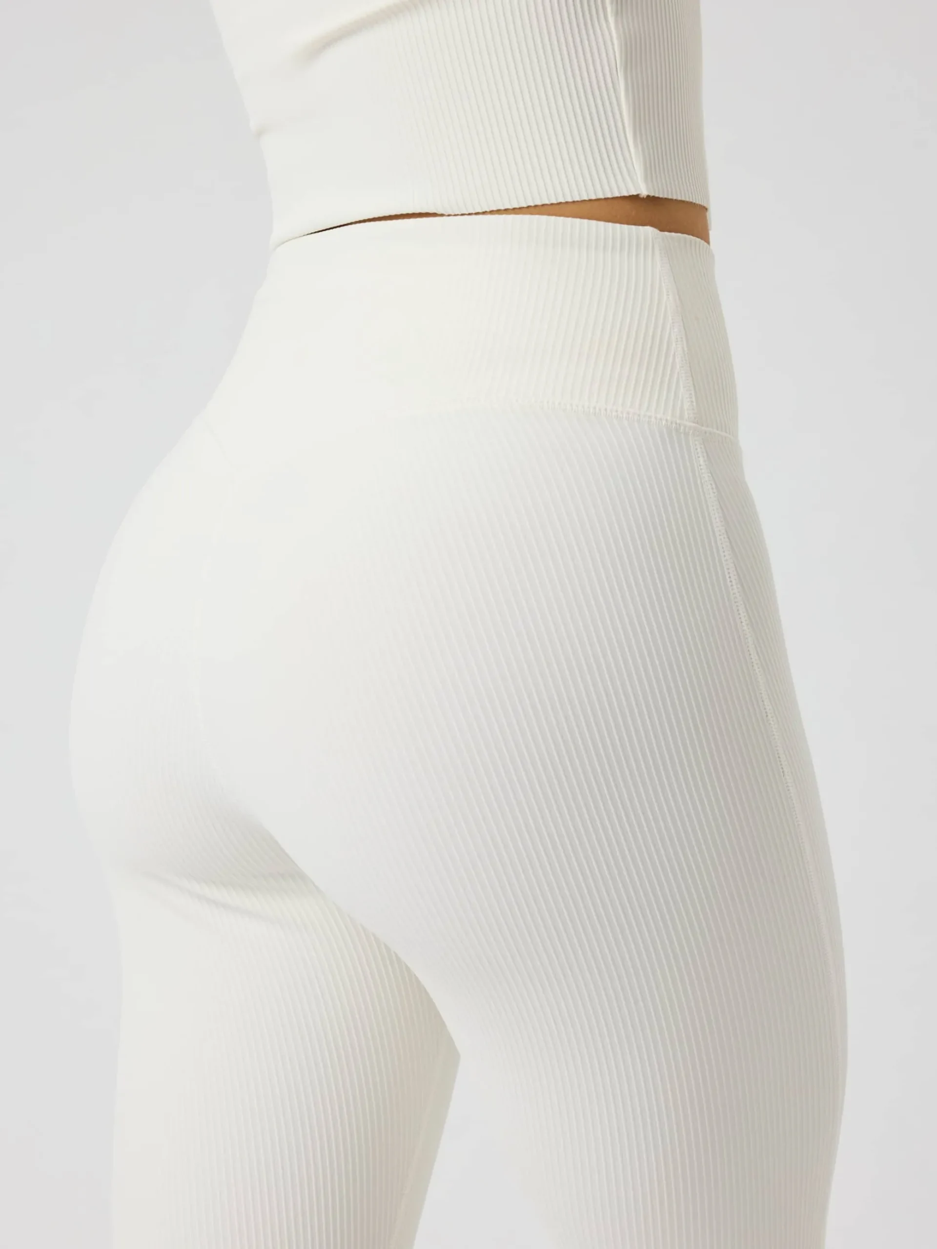 Studio Ribbed Flare Tights Tall