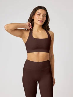 Studio Ribbed Racerback Bra