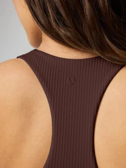 Studio Ribbed Racerback Bra