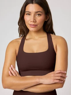Studio Ribbed Racerback Bra