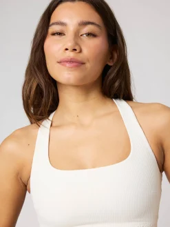 Studio Ribbed Racerback Bra
