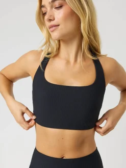 Studio Ribbed Racerback Bra