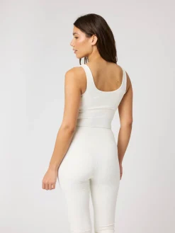 Studio Ribbed V-Neck Top