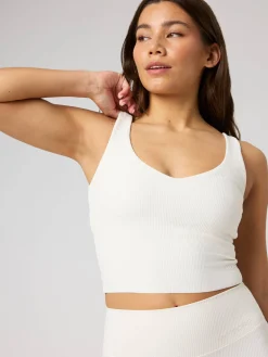 Studio Ribbed V-Neck Top