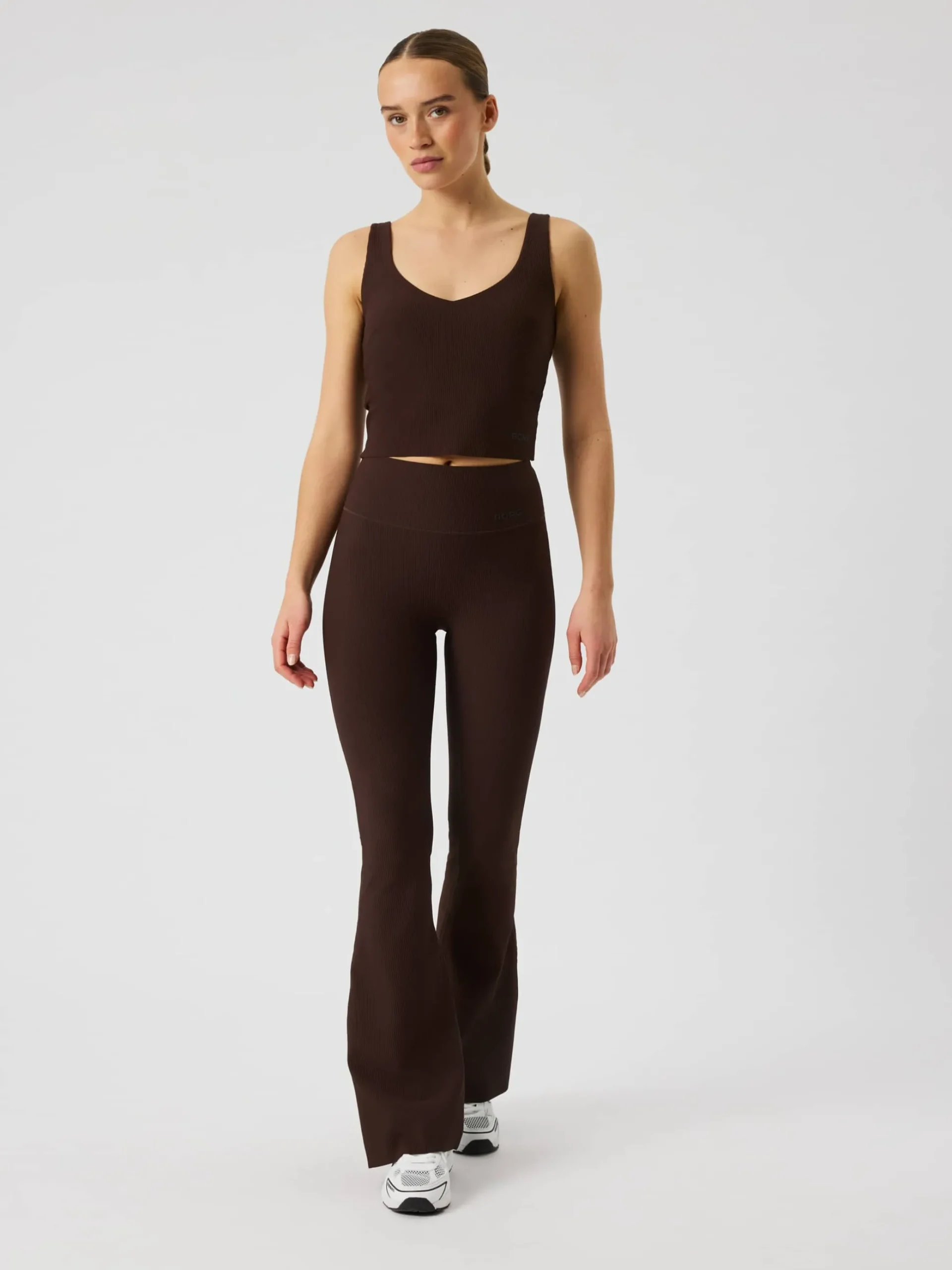 Studio Ribbed V-Neck Top