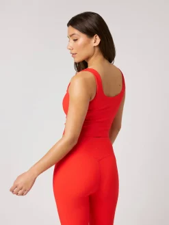 Studio Ribbed V-Neck Top