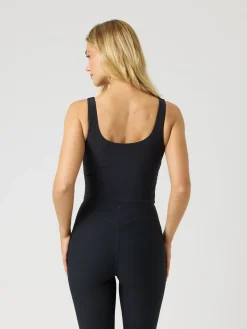 Studio Ribbed V-Neck Top