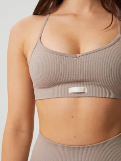Studio Seamless Ribbed Strap Bra