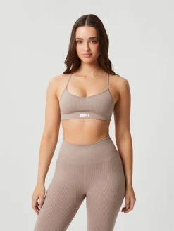 Studio Seamless Ribbed Strap Bra