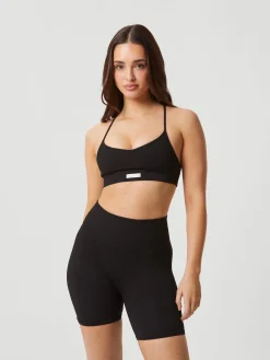 Studio Seamless Ribbed Strap Bra