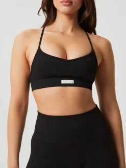 Studio Seamless Ribbed Strap Bra