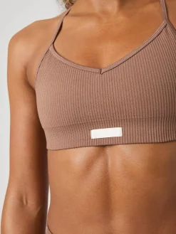 Studio Seamless Ribbed Strap Bra