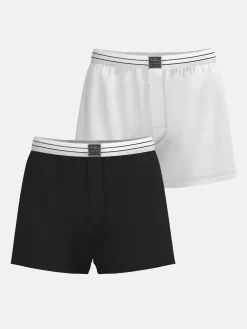 Viscose Cotton Blend Jersey Boxers Shorts 2-pack