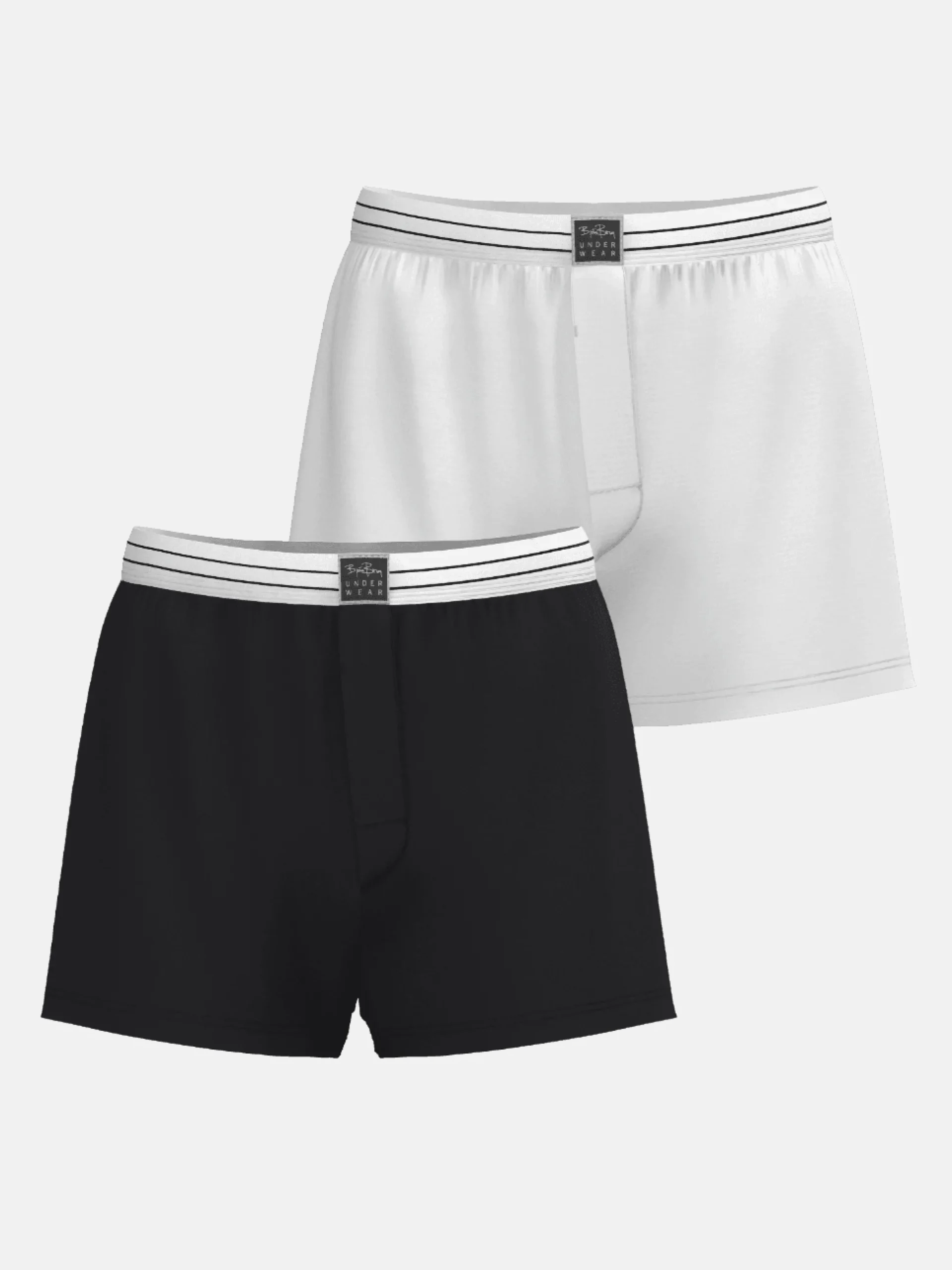 Viscose Cotton Blend Jersey Boxers Shorts 2-pack